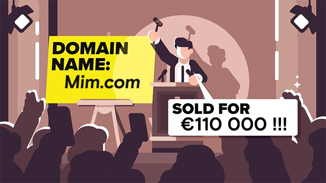Домен Mim.com продан за 110 тысяч евро
